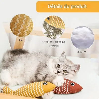 FurryFusion - Poisson artificiel à l'herbe à chat