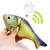 FurryFusion Jouet pour chat en forme de poisson avec menthe poivrée