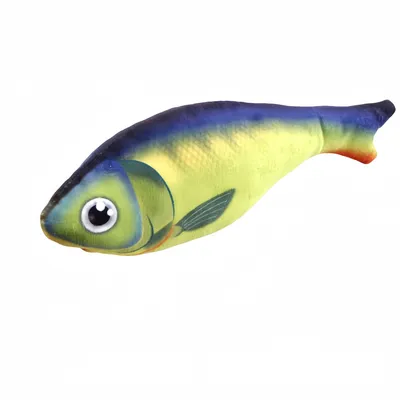 FurryFusion Jouet pour chat en forme de poisson avec menthe poivrée FurryFusion Jouet pour chat en forme de poisson avec menthe poivrée