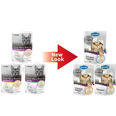 FurryFusion Nourriture humide pour chats au lait de chèvre