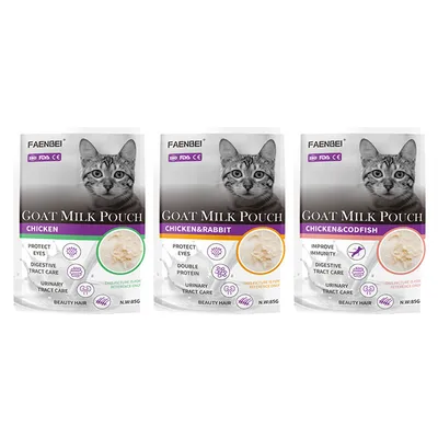 FurryFusion Nourriture humide pour chats au lait de chèvre