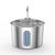 UAMLY Fontaine à eau pour chat en acier inoxydable