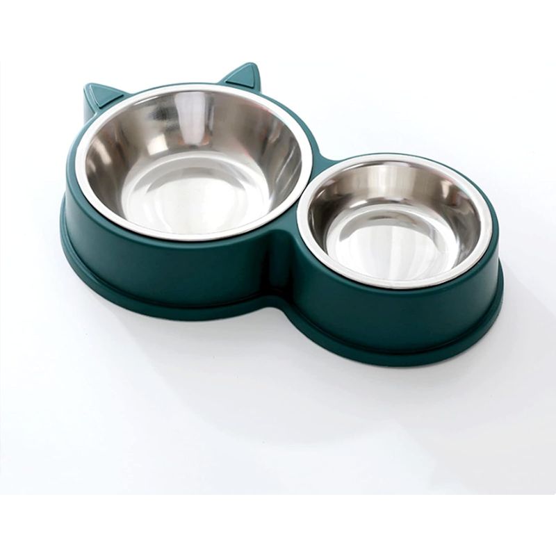 UAMLY Lot de gamelles pour chat, Double bol