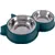 UAMLY Lot de gamelles pour chat, Double bol