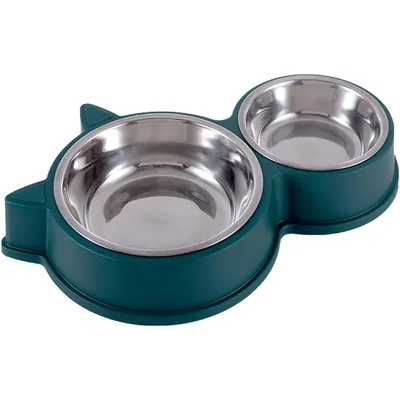 UAMLY Lot de gamelles pour chat, Double bol