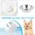 UAMLY Gamelle Inclinée pour Chat en Acier Inoxydable