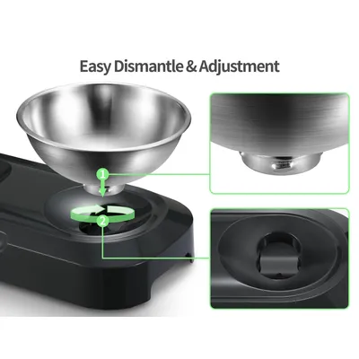 UAMLY Gamelle Chat Surélevé en Acier Inoxydable