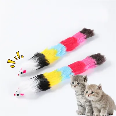 Jouet pour chat coloré Pet Planet avec clochette - 2 pièces