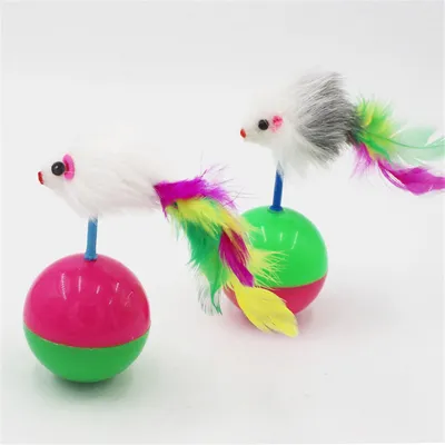 Jouet pour chat en forme de souris qui fait des culbutes Pet Planet