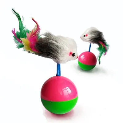 Jouet pour chat en forme de souris qui fait des culbutes Pet Planet