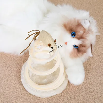 UAMLY Jouet interactif pour chat, souris en peluche d'exercice