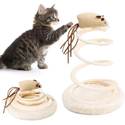 UAMLY Jouet interactif pour chat, souris en peluche d'exercice