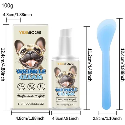 FurryFusion Crème de soin pour la peau du chien, 100 g + grattoir