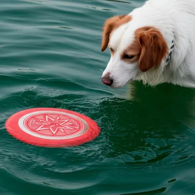FurryFusion Disque volant fluorescent pour chien