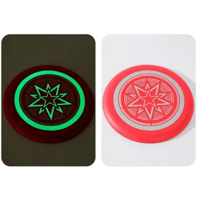 FurryFusion Disque volant fluorescent pour chien