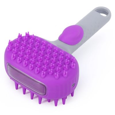 FurryFusion Brosse de bain en silicone pour chien