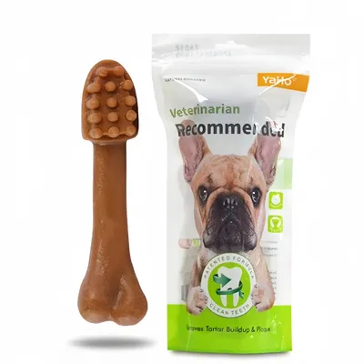 FurryFusion Hueso masticable para perros con forma de cepillo de dientes