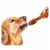 FurryFusion Os de grignotage pour chien en forme de brosse à dents