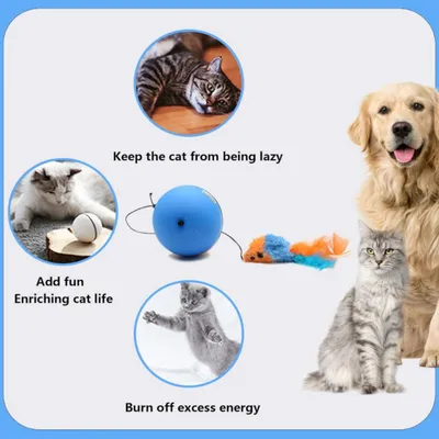 FurryFusion Jouet pour chat: Boule roulante électrique intelligente