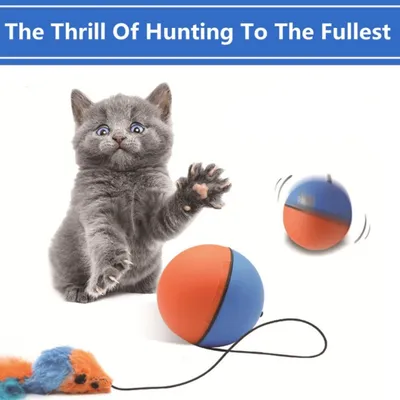FurryFusion Jouet pour chat: Boule roulante électrique intelligente