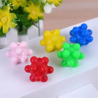Lot de 5 balles colorées pour chat et chien Pet Planet