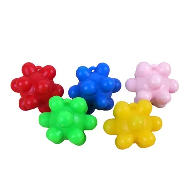 Lot de 5 balles colorées pour chat et chien Pet Planet