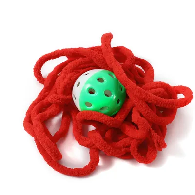 Pet Planet Boules de fil arc-en-ciel pour chats - 5 pièces