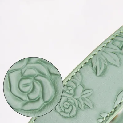 FurryFusion Collier en cuir gravé pour gros chiens