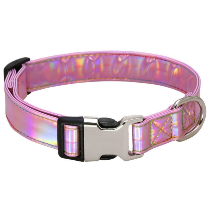 FurryFusion Collier pour chien rose ajustable