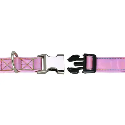 FurryFusion Collier pour chien rose ajustable