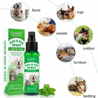 FurryFusion Spray antiparasitaire pour chiens et chats