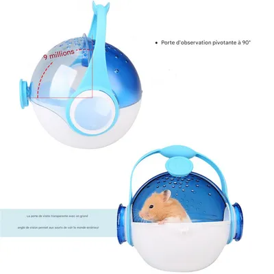 IntiMeg Cage de transport pour hamster en acrylique