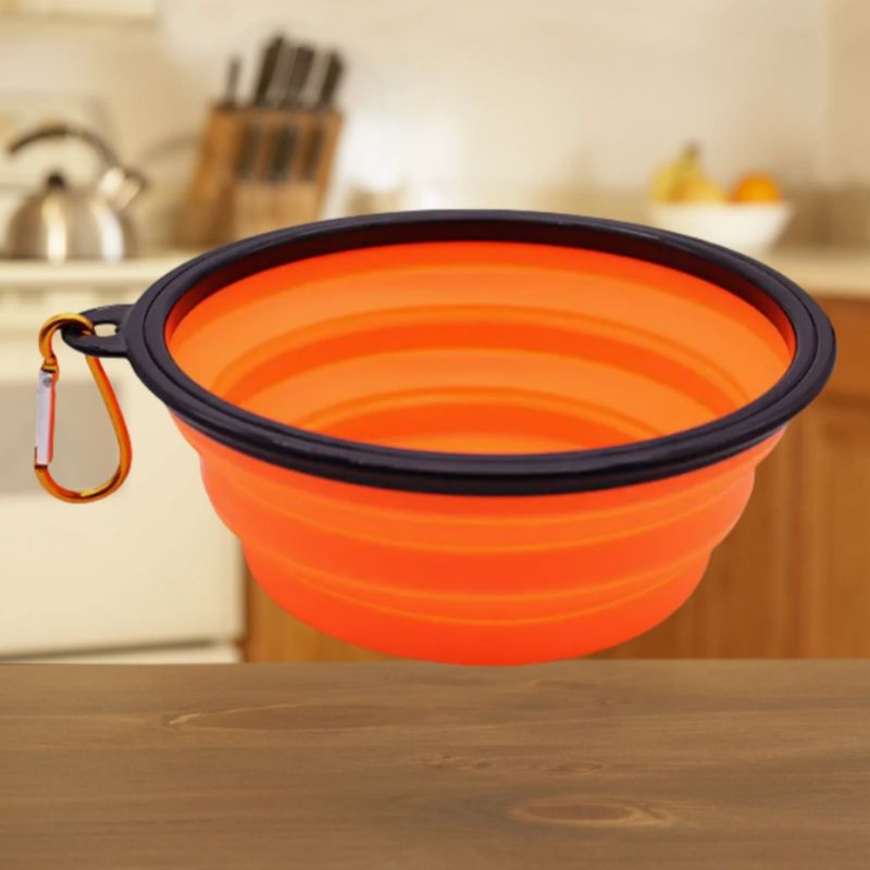 FurryFusion Bol pliable en silicone pour animaux de compagnie