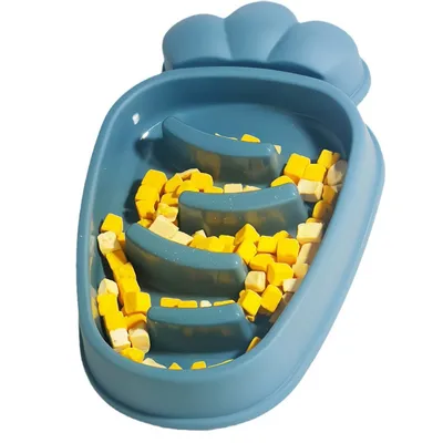 FurryFusion Gamelle anti - glouton pour chien en forme de carotte