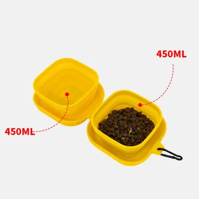 FurryFusion Bol pliable silicone pour animaux en déplacement