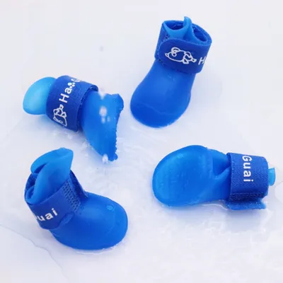 FurryFusion Bottes de pluie pour chien imperméables