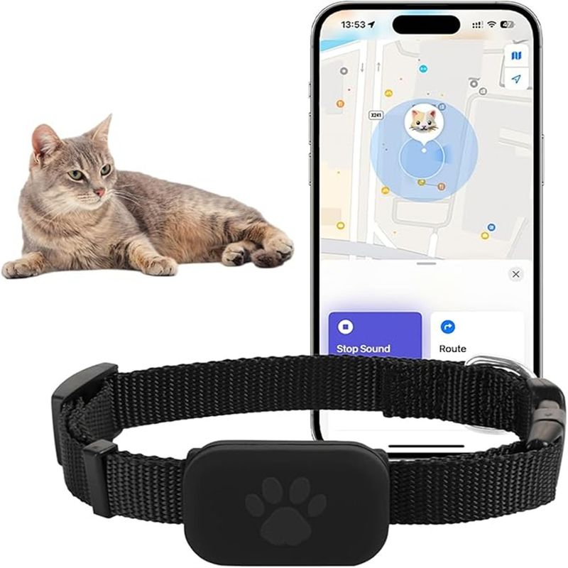 IntiMeg Collier GPS Tracker pour chat
