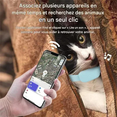 IntiMeg Collier GPS Tracker pour chat