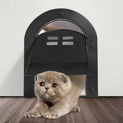 IntiMeg Porte intérieure pour chat avec verrouillage à 2 voies IntiMeg Porte intérieure pour chat avec verrouillage à 2 voies