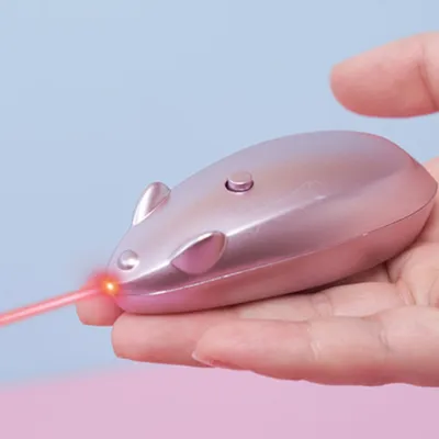 FurryFusion Baton laser en forme de souris pour chat