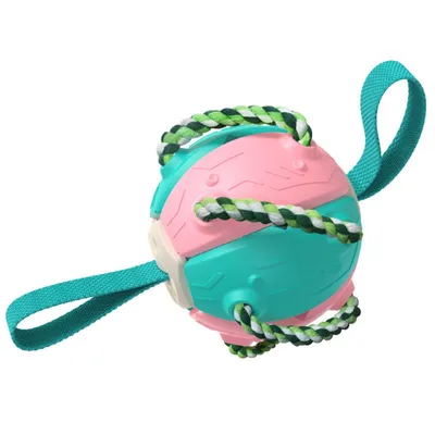 FurryFusion Jouet pour chien Frisbee de football