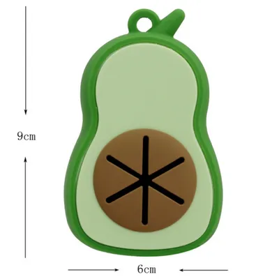 FurryFusion Distributeur de sacs à crottes en silicone avocat