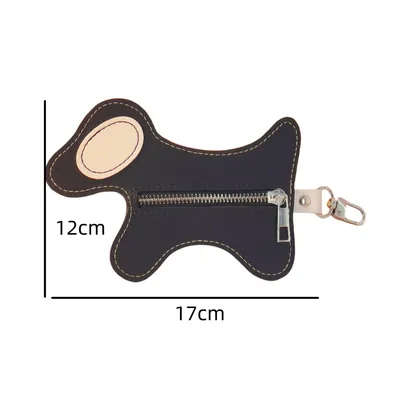 FurryFusion Distributeur de sacs à excréments pour chien en cuir