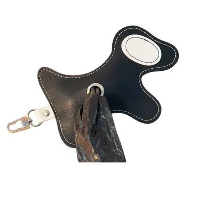 FurryFusion Distributeur de sacs à excréments pour chien en cuir