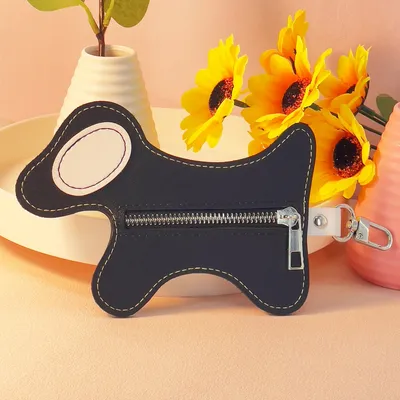 FurryFusion Distributeur de sacs à excréments pour chien en cuir