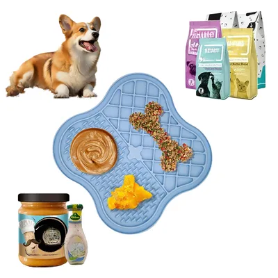 FurryFusion Matelas de lèchage en silicone pour chiens et chats