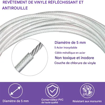 IntiMeg Câble d'attache pour chien