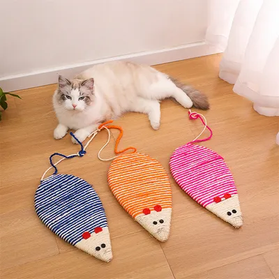 Pet Planet 1pc Planche à gratter pour chat en forme de souris