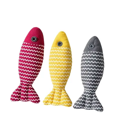 Pet Planet Jouets en Forme de Poisson pour Chat (3 Pièces)