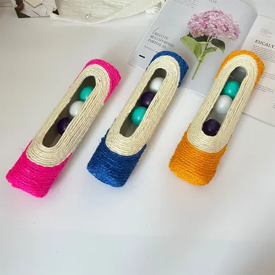 Pilier en corde de sisal avec balle Pet Planet - Chat